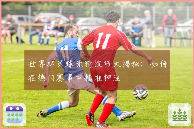 世界杯买球竞猜技巧大揭秘：如何在热门赛事中精准押注