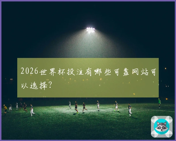 2026世界杯投注有哪些可靠网站可以选择？